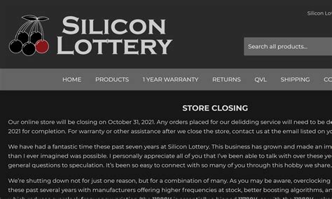 silicon lottery store.